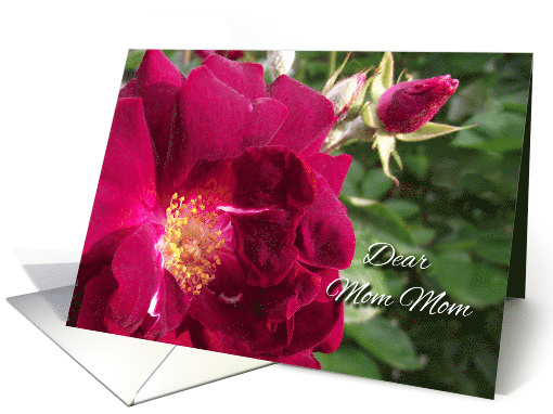 Birthday for Mom Mom with Roses and Birthday Poem card (931759)