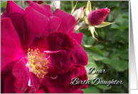 Birth Daughter Birthday Roses, Birthday Poem card