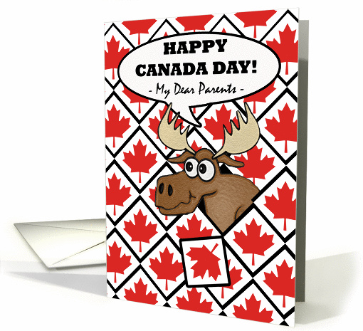 Canada Day for Parents, Moose Head Surprise card (933380)