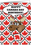 Birthday on Canada Day, Moose Head Surprise card