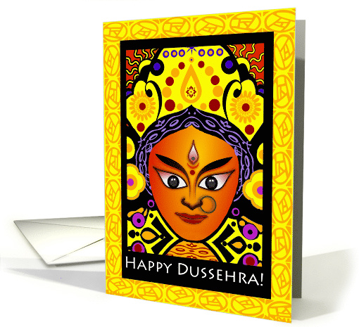 Dussehra with Hindu Goddess Durga card (935045)