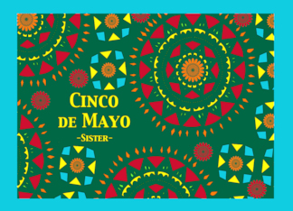 For Sister Cinco de Mayo Bright Colorful Mexican Inspired Design