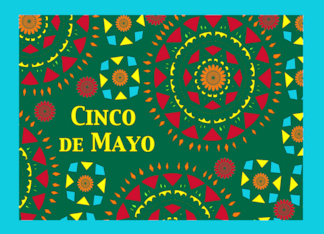 Spanish Cinco de Mayo with Colorful Mexican Inspired Design