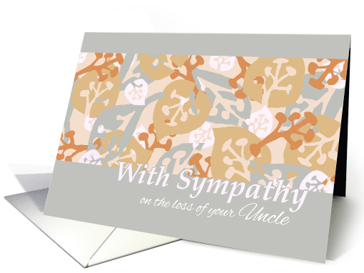 Uncle Sympathy with Contemporary Leaves and Plant Forms card (942340)