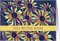 Feel Better Soon with Black Eyed Susans Digital Painting card