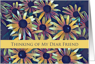 Friend Thinking of You with Black Eyed Susan Flowers card