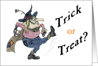 Trick or treat? card
