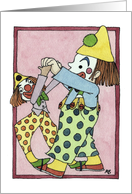 Child and clown card