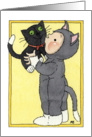 Child and cat card