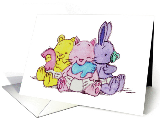 Three friends card (247094)