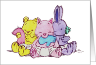 Three friends card