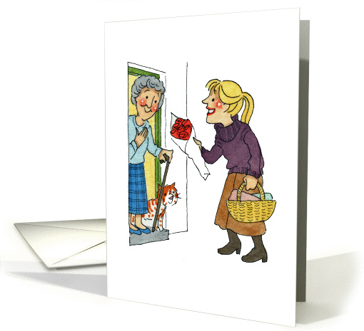 Grandmother visit card (251638)