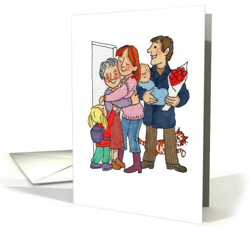 Grandmother and Family card (251652)