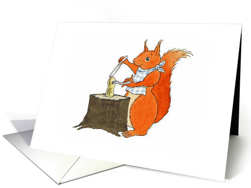 Squirrel lunch card (255881)