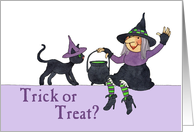 Witch Trick or Treat? card
