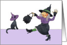 Witch and Cat Everyday card