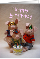 Piggle Birthday card