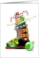 Holiday Ski Boot card