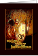 Headless Bikeman - Halloween Invitation card