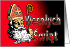 Wesolych Swiat (Merry Christmas) St. Nicholas card