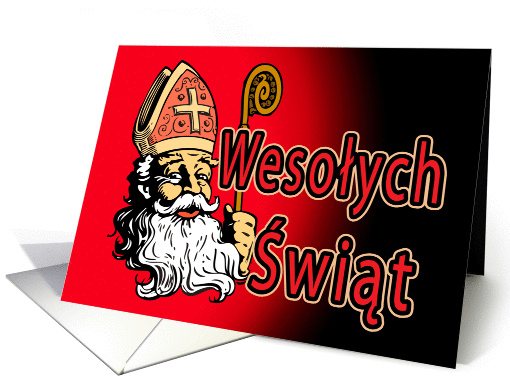 Wesolych Swiat (Merry Christmas) St. Nicholas card (239119)