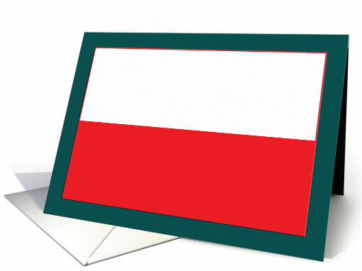 Polish Flag card (240457)