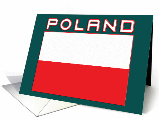 Polish Flag with Poland card (240459)
