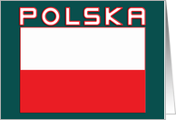 Polish Flag with Polska card