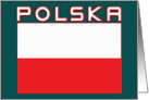 Polish Flag with Polska card