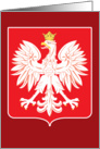 Polish Eagle Red Shield card