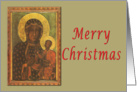Our Lady of Czestochowa Merry Christmas card