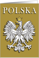 Polska Polish Eagle with Gold Crown card