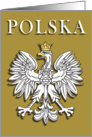 Polska Polish Eagle with Gold Crown card