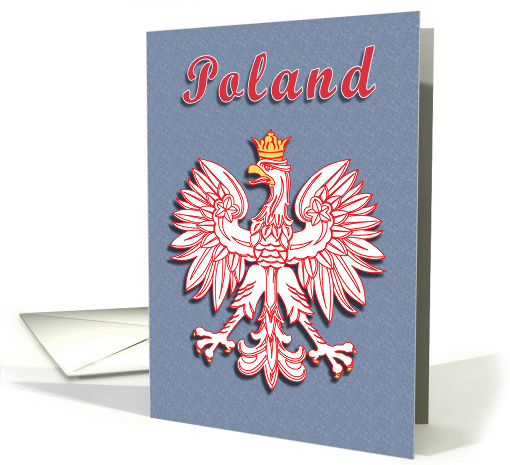 Poland Polish Eagle with Gold Crown card (241820)