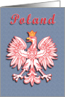 Poland Polish Eagle with Gold Crown card