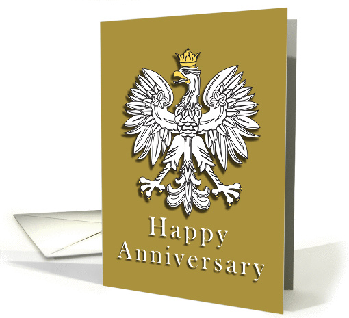 Polish Eagle Happy Anniversary card (245593)