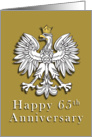 Polish Eagle Happy 65th Anniversary card