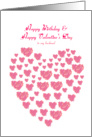 Happy birthday and happy valentine’s day to my husband, loves card