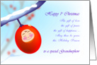 Happy 1st Christmas, baby berry in winter to a special grandnephew card