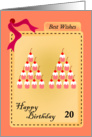 happy birthday, cupcake, 20 card