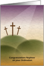 congratulations, nephew, ordination, cross card