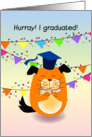 Announcements, Hurray! I graduated! card
