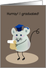 Announcements, Hurray! I graduated! card