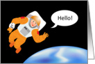 occasions, hello! astronaut card