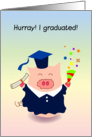 Announcements, Hurray! I graduated! card