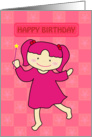 happy birthday, girl card