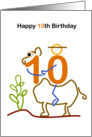 happy 10th Birthday card