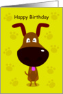 happy Birthday, dog card