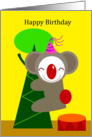 happy Birthday, cola bear card