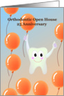 Orthodontic Open House 25 Anniversary, balloon card